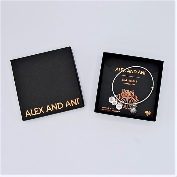 Alex and Ani Sea Shell Bracelet Rafaelian Silver - Picture 4 of 8